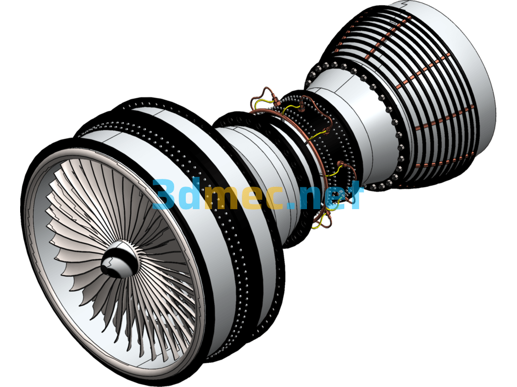 Model Aircraft Engine - 3D Model SolidWorks Free Download