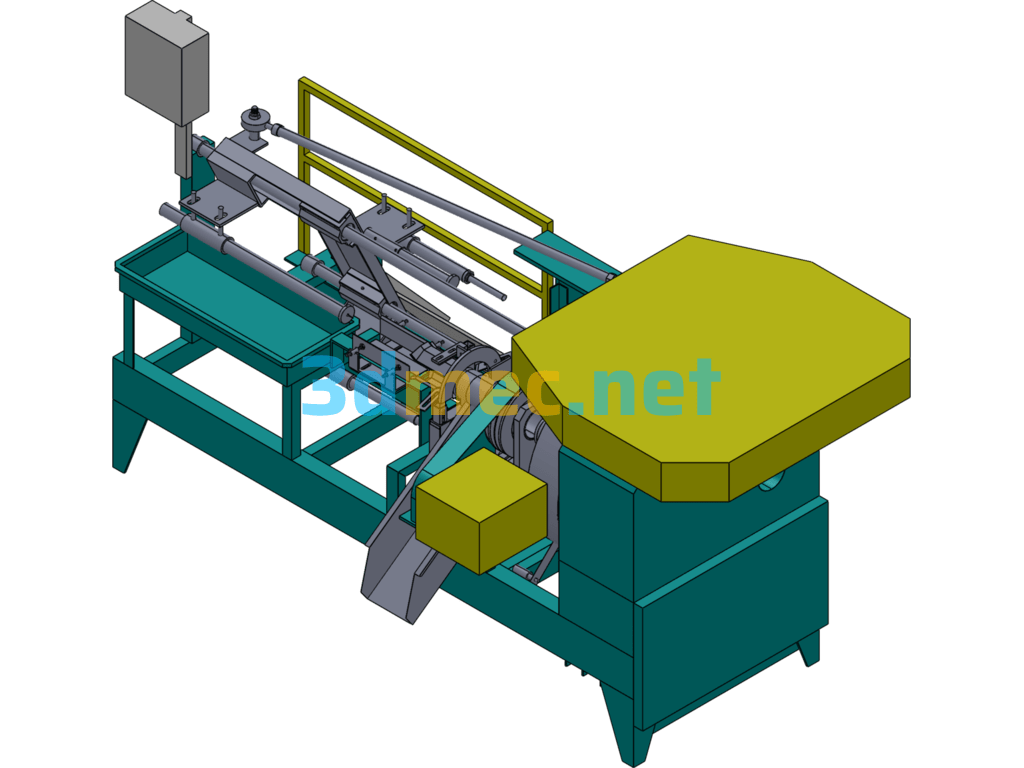 Pineapple Peeling Macaroni Machine - 3D Model SolidWorks Free Download