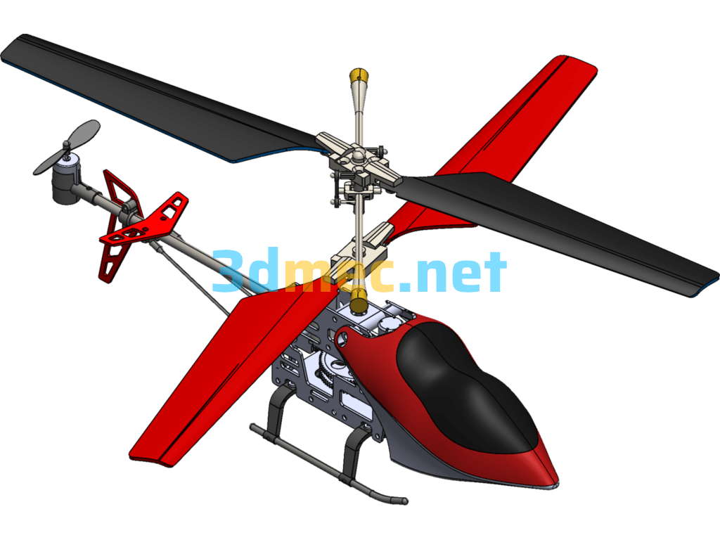 Helicopter Model - 3D Model SolidWorks Free Download