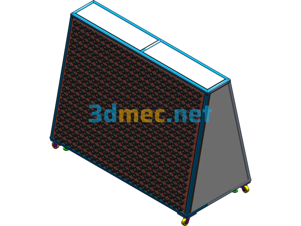 MR16 Aging Test Rack (Aging Test Rack For MR16 LED Bulb) - 3D Model SolidWorks Free Download