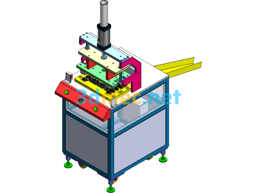 Automatic Plastic Cutting Machine - 3D Model SolidWorks Free Download