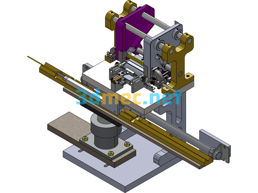 Shaft Parts Length Measuring Machine - 3D Model SolidWorks Free Download