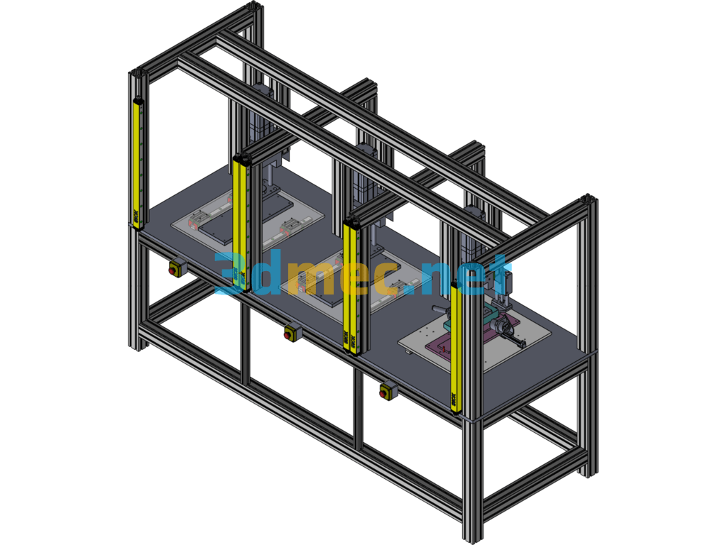 Leak Test Machine - 3D Model SolidWorks Free Download