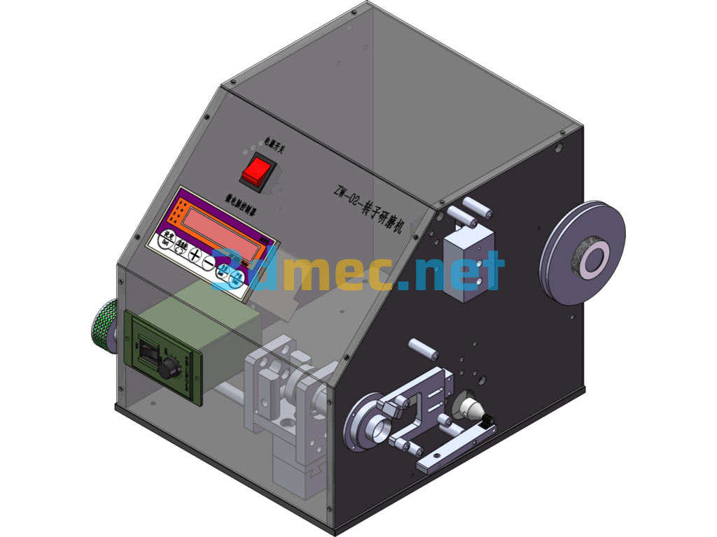 Collet-Type Rotor Polishing Machine - 3D Model SolidWorks Free Download