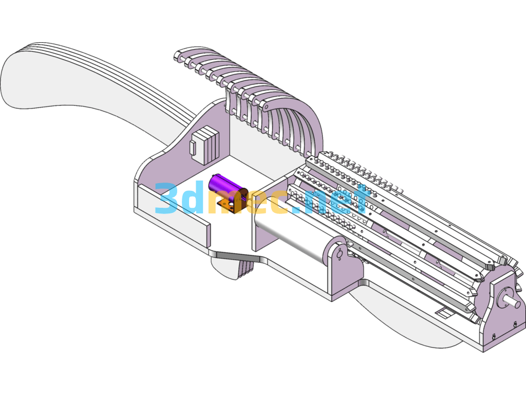 Rubber Band Launcher - 3D Model SolidWorks Free Download