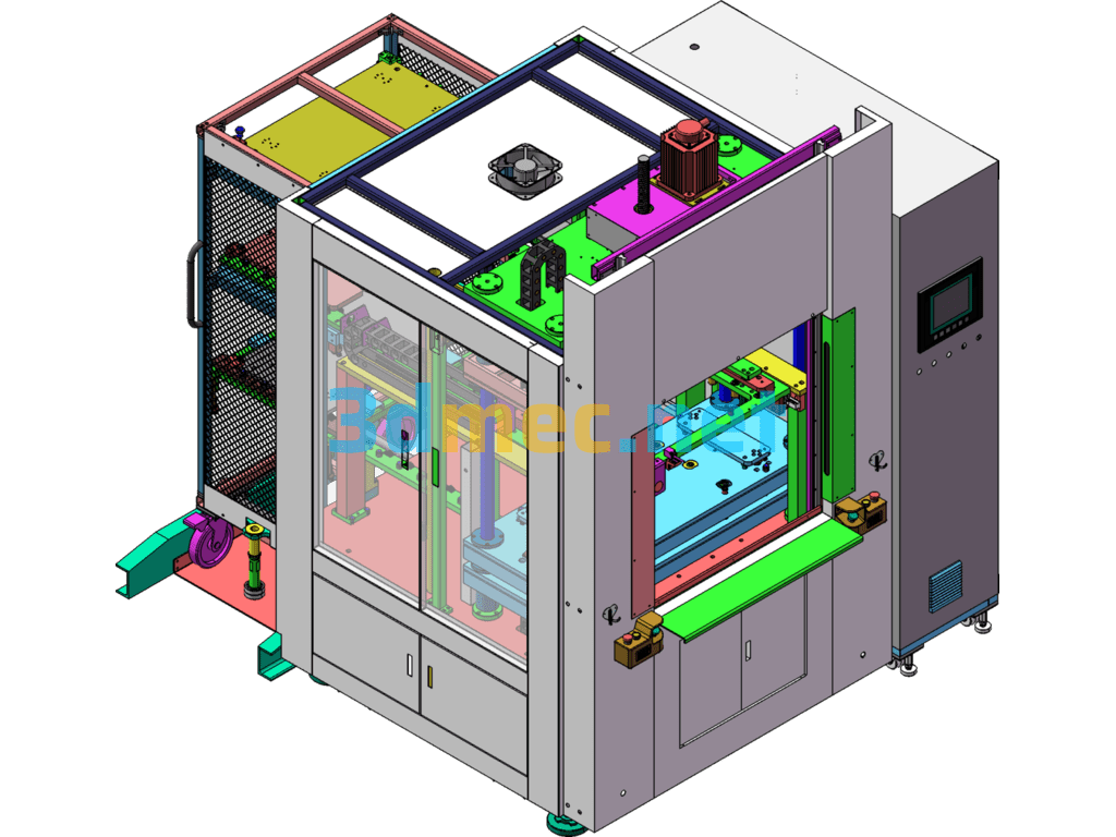 Pneumatic Plastic Hot Melt Welding Machine (SW Design) - 3D Model SolidWorks Free Download