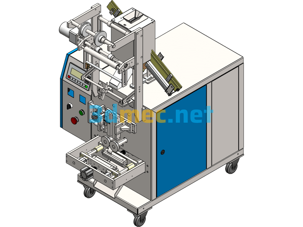 Screw Packing Machine - 3D Model SolidWorks Free Download