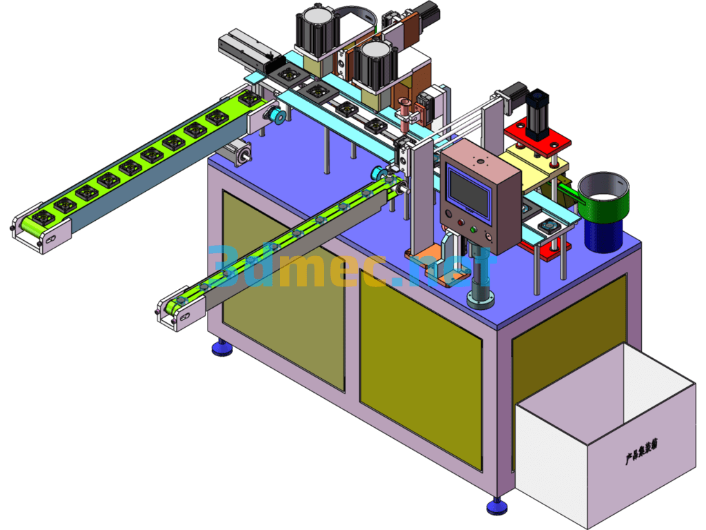 CPU Cooling Fan Assembly Machine (Desktop Type) - 3D Model SolidWorks Free Download