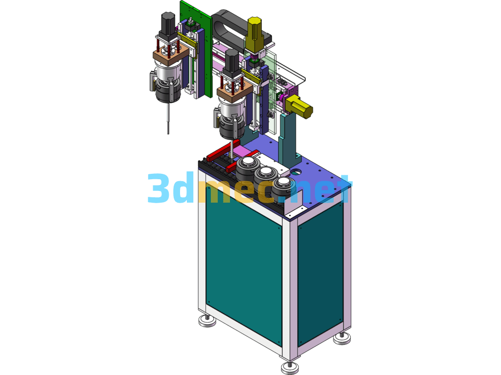 Non-Standard Chain Conveyor Module Unloading Robot - 3D Model SolidWorks Free Download