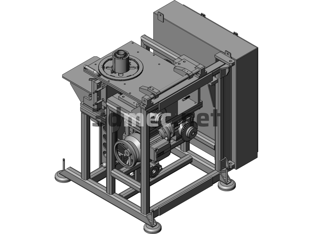 SC40A High Precision Cutting Machine - 3D Model SolidWorks Free Download