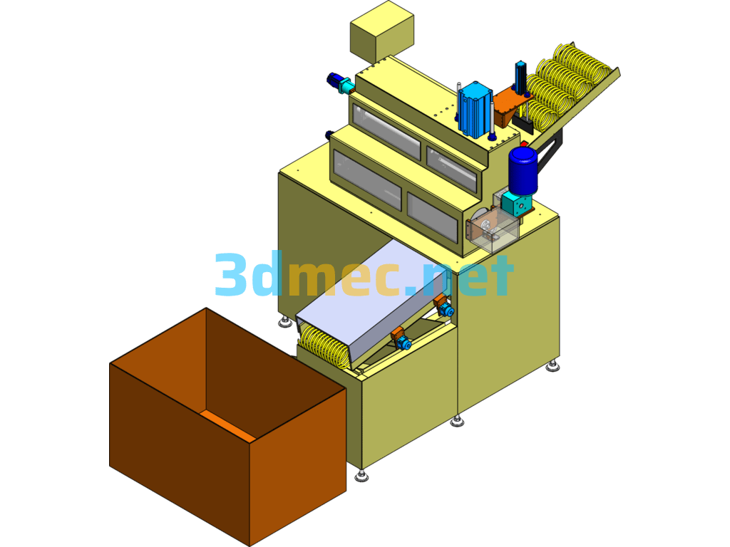 Spring Machine - 3D Model SolidWorks Free Download