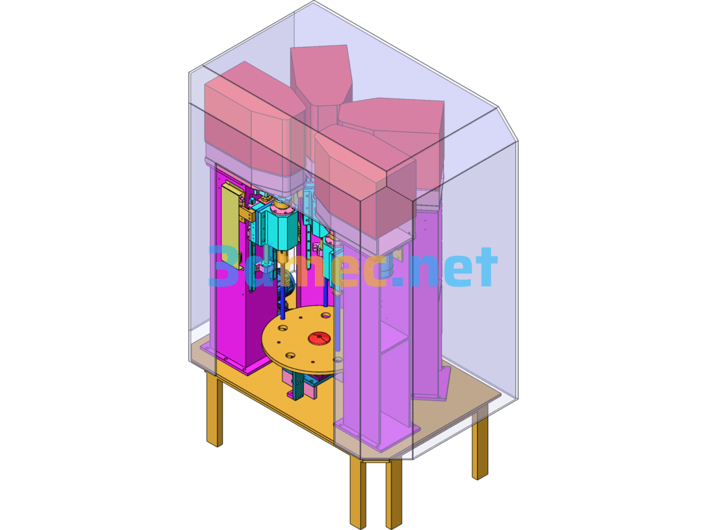 Honing Machine - 3D Model SolidWorks Free Download