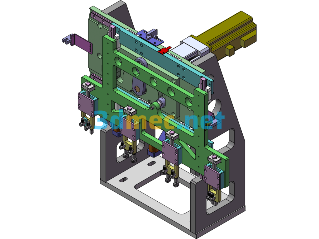 Cam Transfer Mechanism - 3D Model SolidWorks Free Download