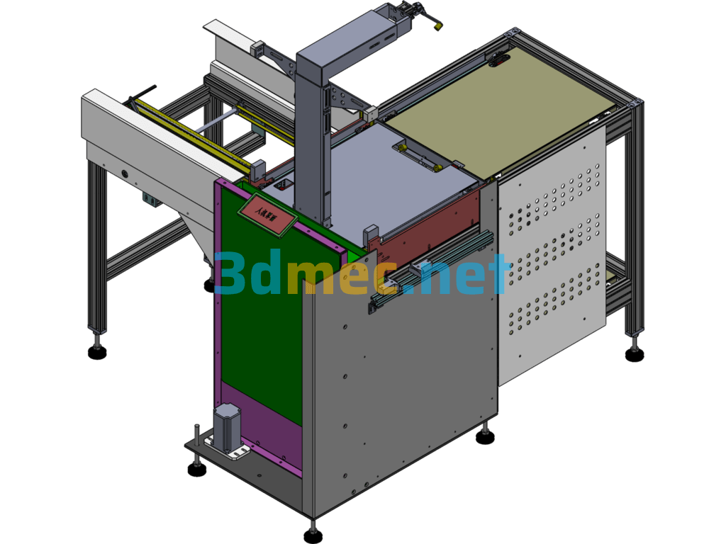 Automatic Board Receiving And Sending Machine - 3D Model SolidWorks Free Download