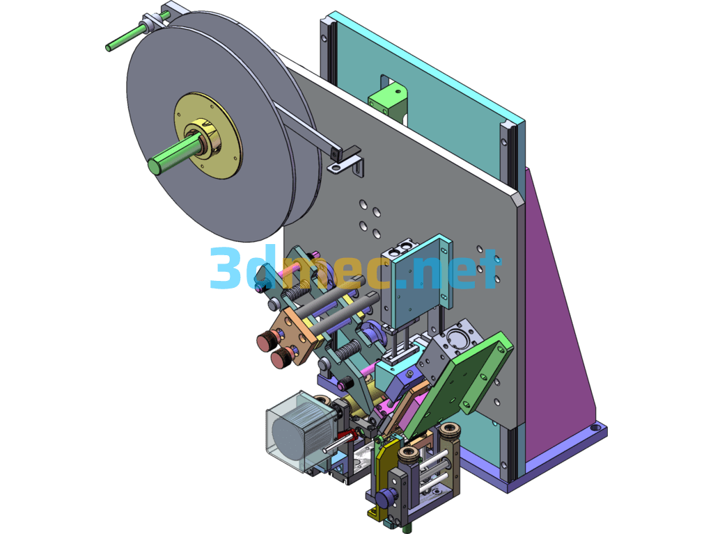 Double-Sided Tape Machine, Automatic High-Temperature Adhesive Tape Machine Equipment - 3D Model SolidWorks Free Download