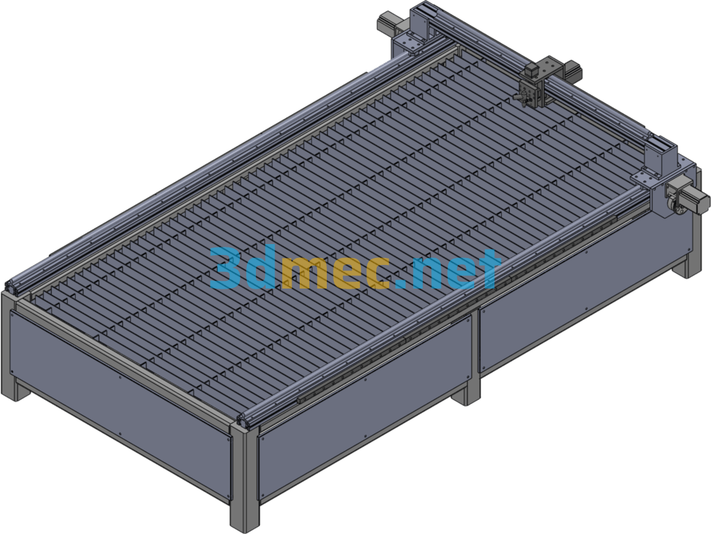 1325 Plasma Cutting Machine (Steel Cutting Machine) - 3D Model SolidWorks Free Download