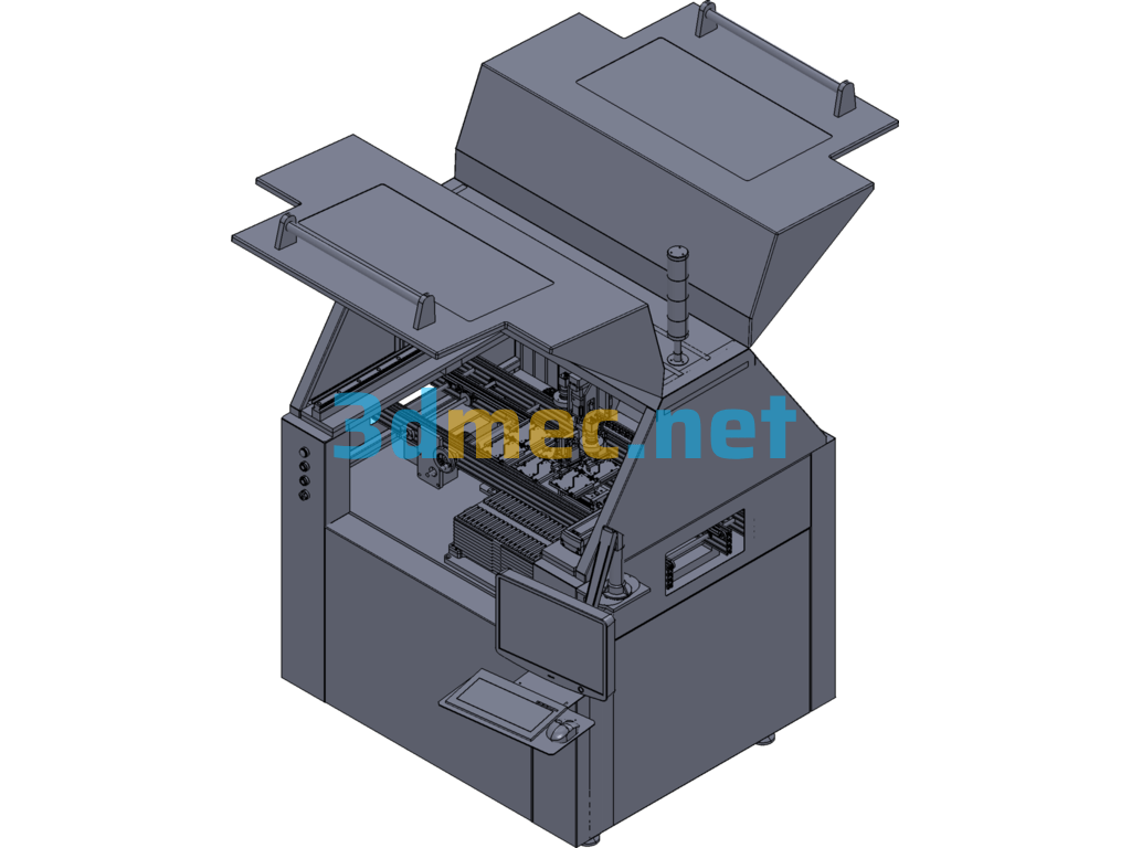 Automatic Connector Insertion Machine Non-Standard Equipment - 3D Model SolidWorks Free Download