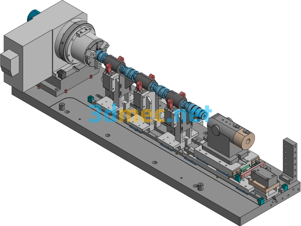 Camshaft Fixture Assembly Drawing - 3D Model SolidWorks Free Download