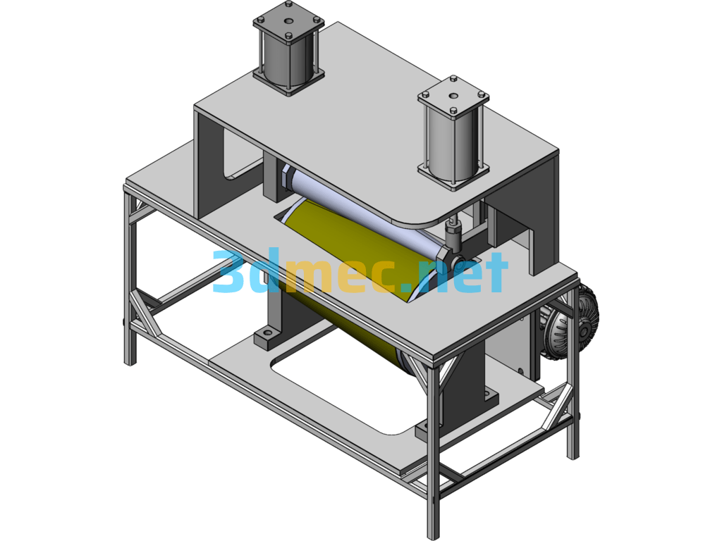 Cone Rolling Machine - 3D Model SolidWorks Free Download