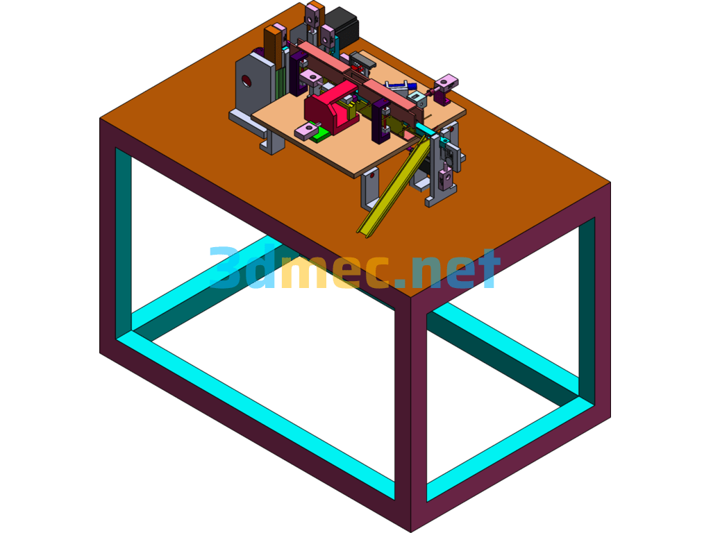 Diode Sleeve Magnetic Ring Cutting Foot Forming Discharge Integrated Structure Equipment - 3D Model SolidWorks Free Download