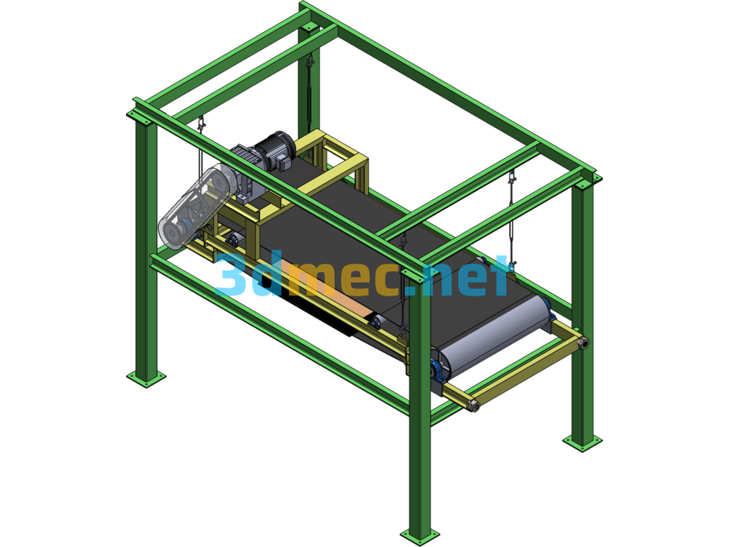 Magnetic Separator, Magnetic Separator - 3D Model SolidWorks Free Download