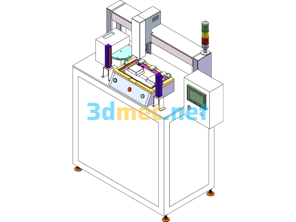 Automatic Screw Locking Machine For Laptop Frame - 3D Model SolidWorks Free Download