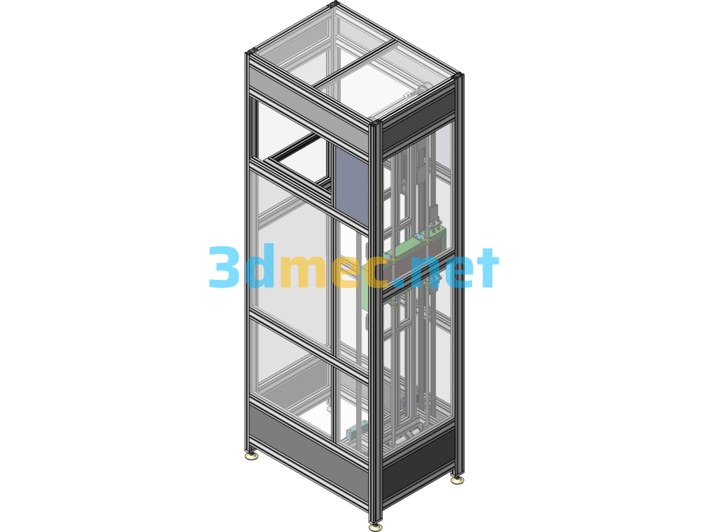 ZZS Reciprocating Lift - 3D Model SolidWorks Free Download