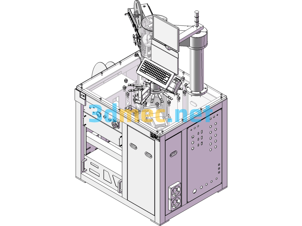 SMD Transistor Packaging Machine - 3D Model SolidWorks Free Download