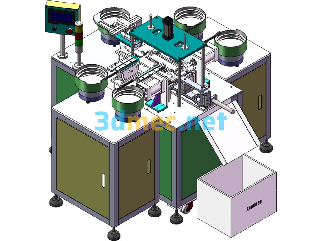 Printer Bearing Assembly Machine (SW Design) - 3D Model SolidWorks Free Download