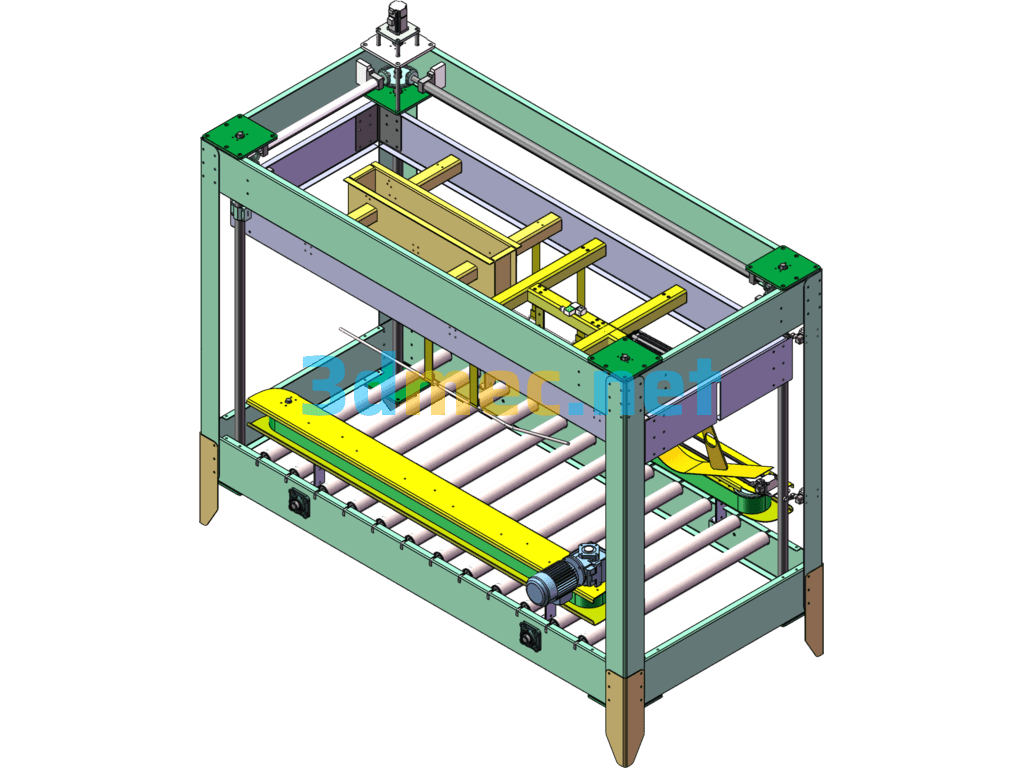 Automatic Cartoning Machine - 3D Model SolidWorks Free Download