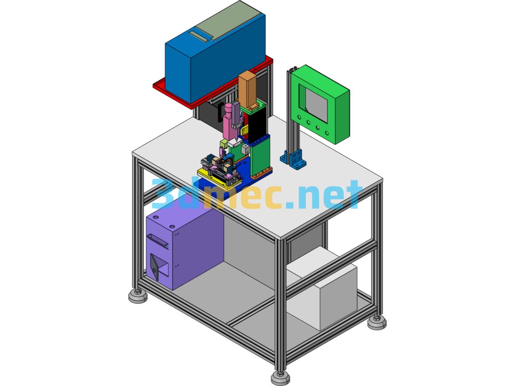 Resistance Welding Machine - 3D Model SolidWorks Free Download