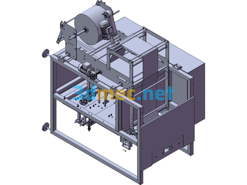 Snack Vertical Packaging Machine - 3D Model SolidWorks Free Download