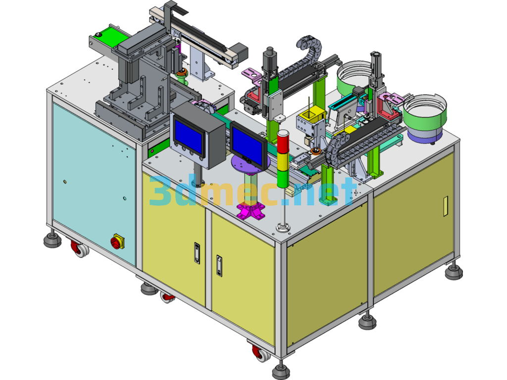 Apple Mobile Phone Nut Dispensing Machine - 3D Model SolidWorks Free Download