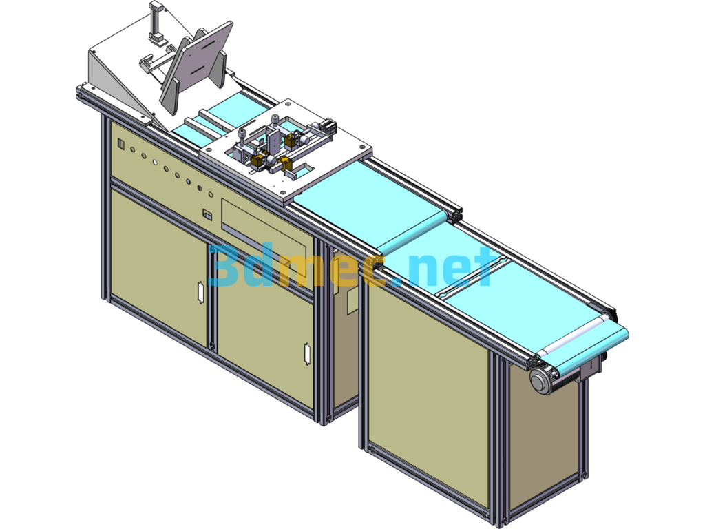 Lithium Battery Sorting Machine - 3D Model SolidWorks Free Download