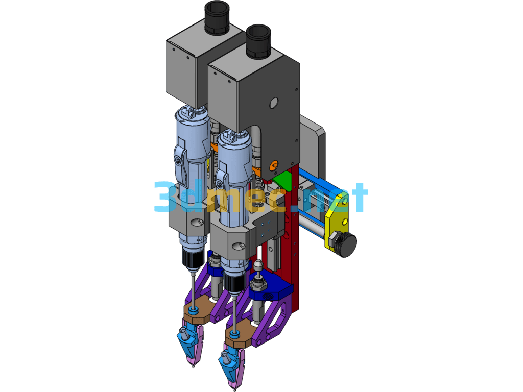 Screw Locking Module - 3D Model SolidWorks Free Download