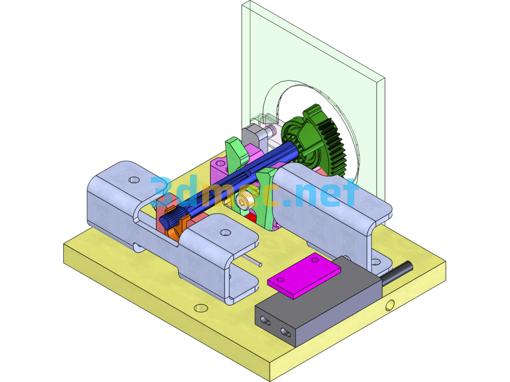 Oil Pump Solenoid Valve Magnetizing Equipment - 3D Model SolidWorks Free Download