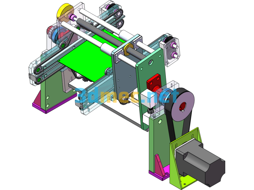 PCB Board Flipping Machine, Flipping Mechanism Drawings - 3D Model SolidWorks Free Download