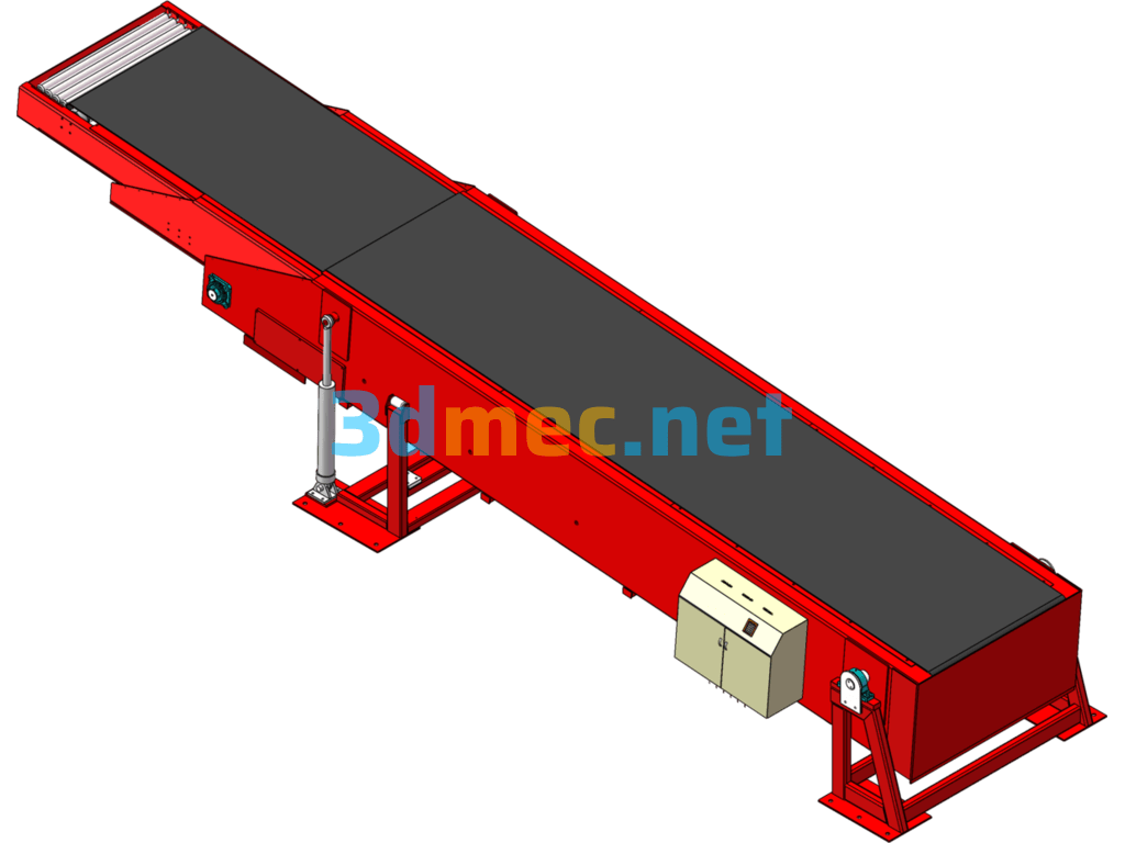 Fast Telescopic Belt Conveyor/Loading And Unloading Belt Conveyor - 3D Model SolidWorks Free Download