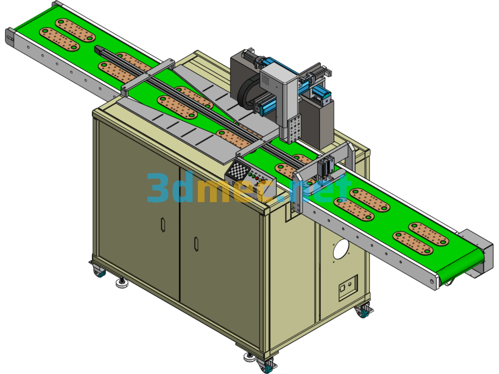 Automatic Assembly Line Equipment - 3D Model SolidWorks Free Download