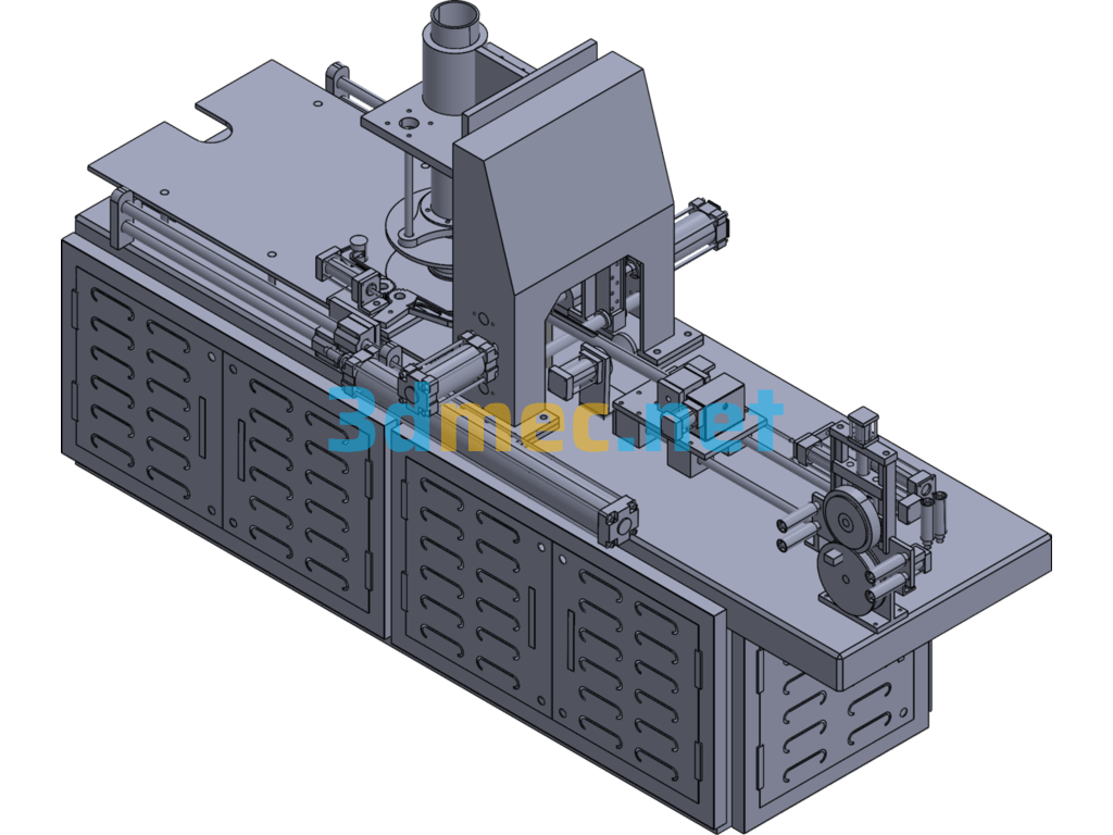 Cable Winding Machine - 3D Model SolidWorks Free Download