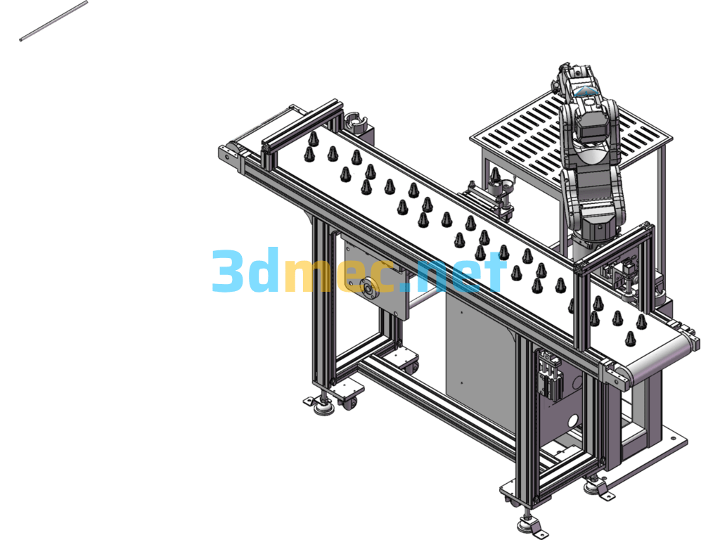 LED Lamp Bonding Automation - 3D Model SolidWorks Free Download