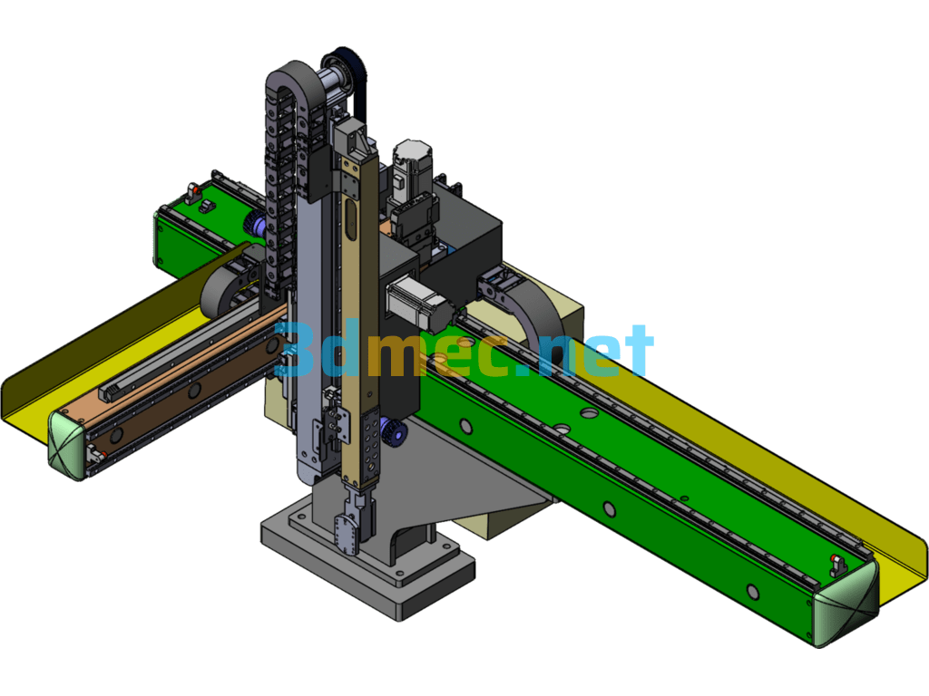 Servo Three-Axis Robot - 3D Model SolidWorks Free Download