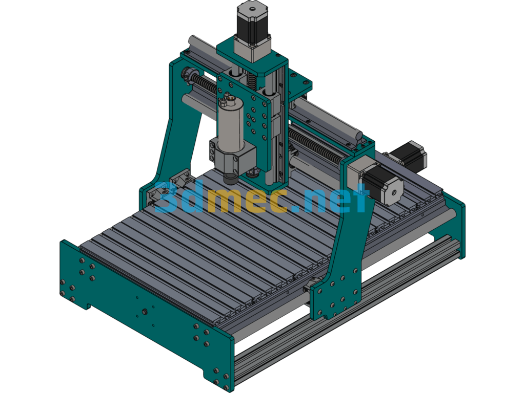 Three-Axis CNCsw2016 Model - 3D Model SolidWorks Free Download