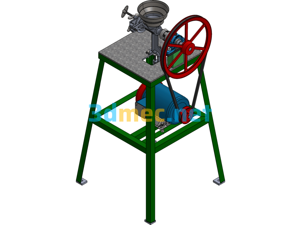 An Electric Abrasive Machine Sw Model - 3D Model SolidWorks Free Download