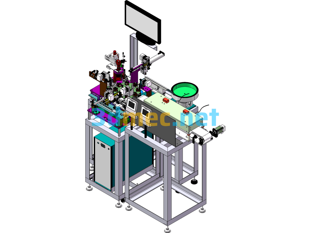 The Core Of The Automatic Assembly And Welding Machine Is Integrated With The Ceramic Heater Oven - 3D Model SolidWorks Free Download