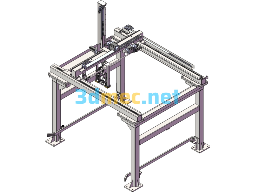 Three-Axis Manipulator (Complete Set Of Drawings) - 3D Model SolidWorks Free Download