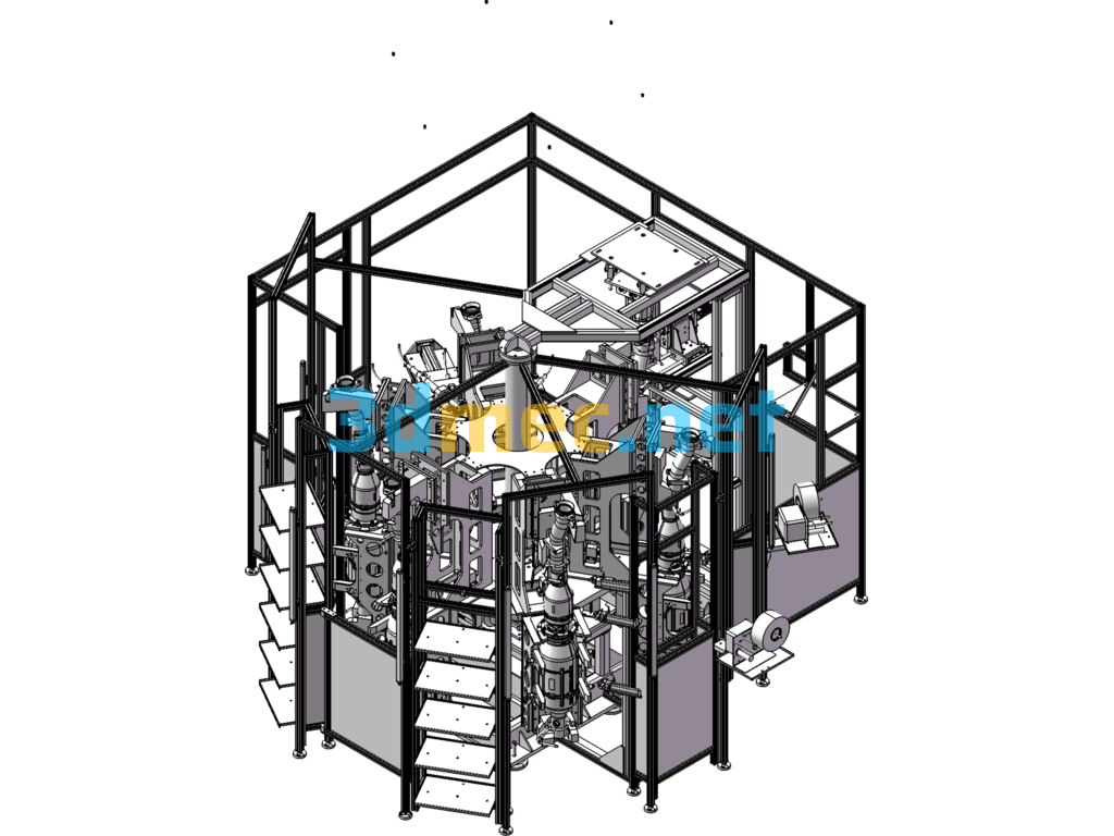 Vertical Assembly Line - 3D Model SolidWorks Free Download