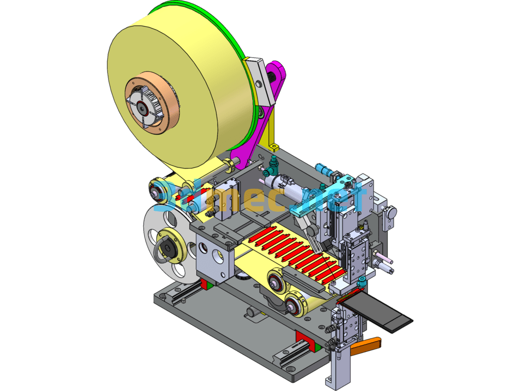 PCB Labeling And Stripping Machine - 3D Model SolidWorks Free Download