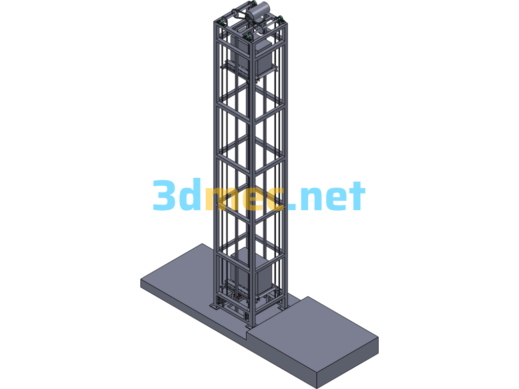 Zhitong Lift/Hoist - 3D Model SolidWorks Free Download