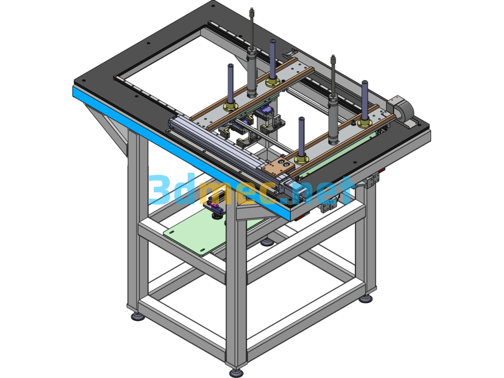 180° Flip And Parallel Transfer Structure - 3D Model SolidWorks Free Download